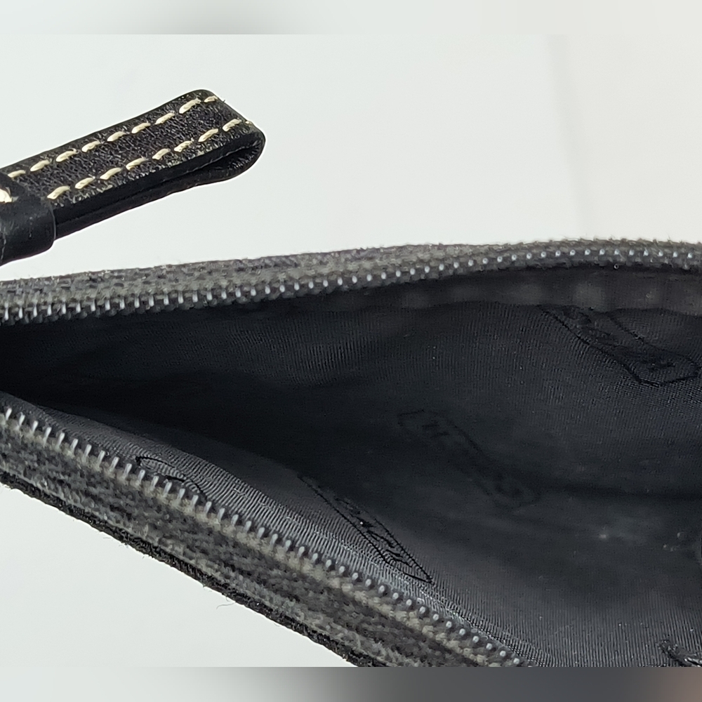 Coach Black Mini Wallet Card Holder & Key Coins Bag Vintage Y2K - Picture 6 of 6